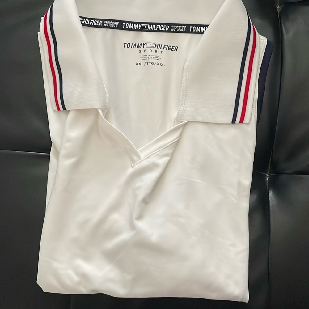 NWT Tommy Hilfiger Sport Ladies Sleeveless Golf Shirt. White. XXL